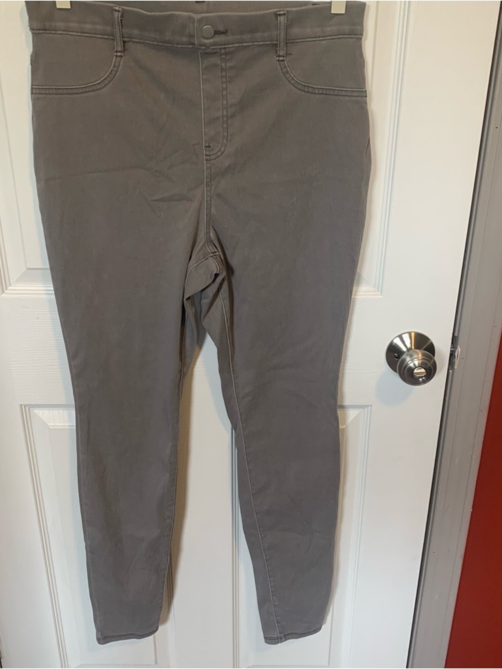 Time and Tru Gray Girls' Waistband Ponte Pants